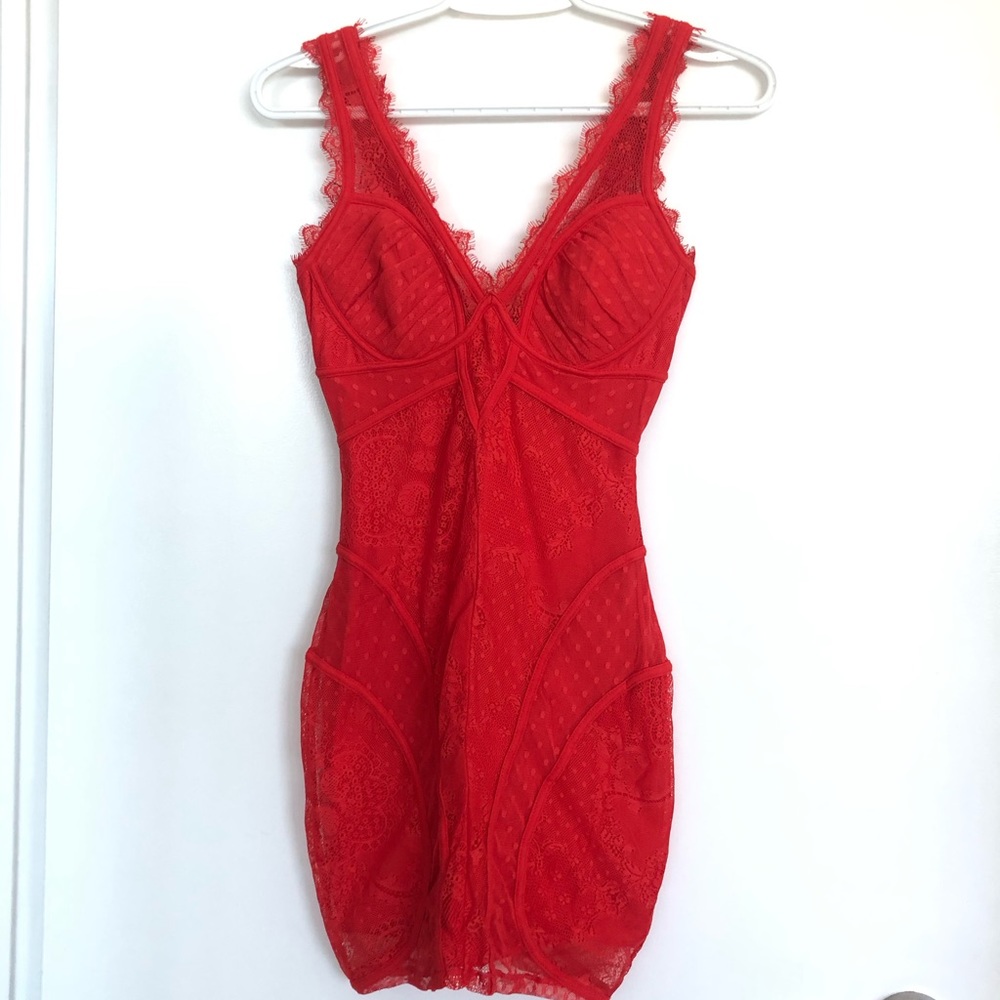 Sexy red dress